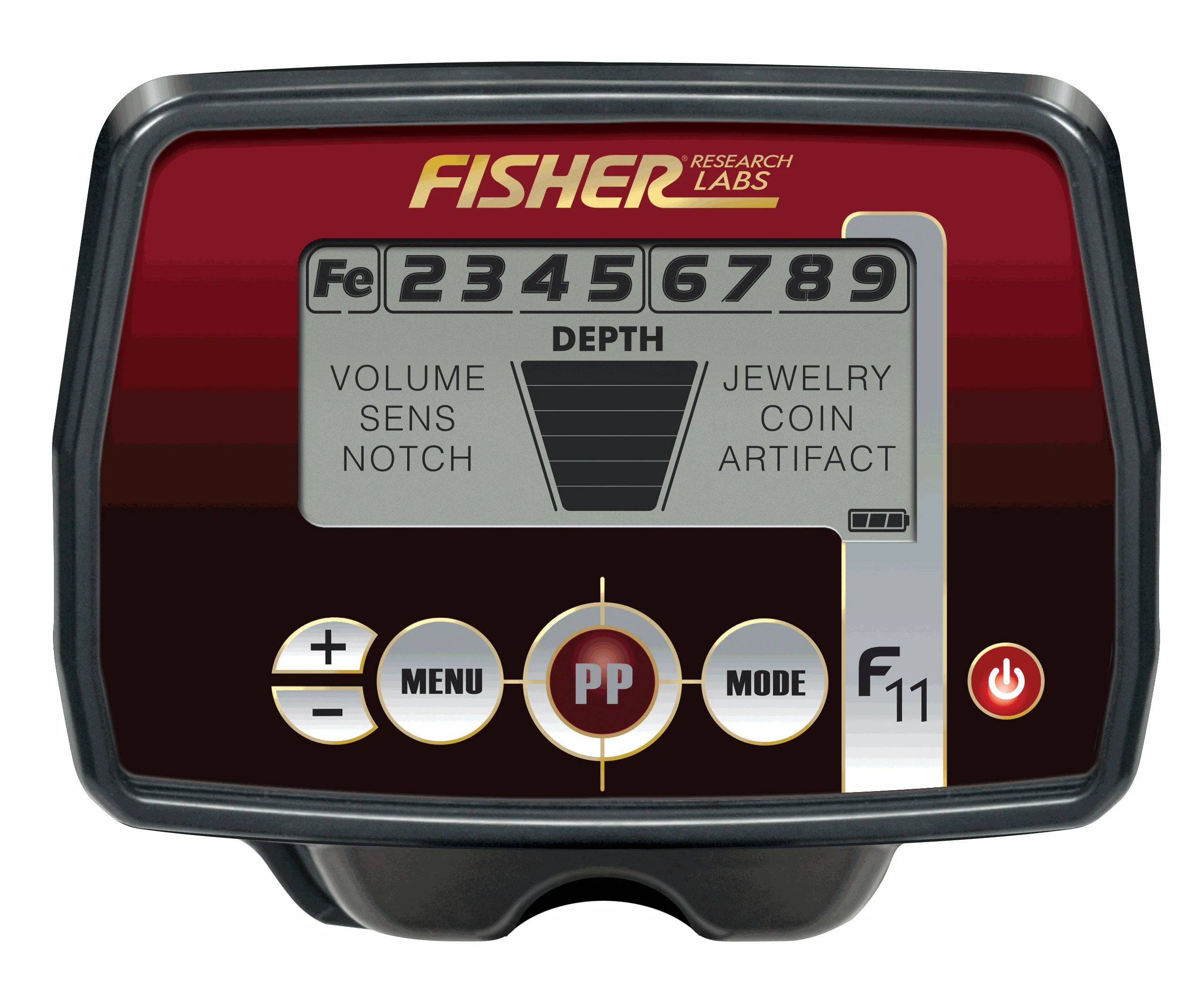 Fisher F11 Metal Detector with Waterproof 7" coil - Image 3