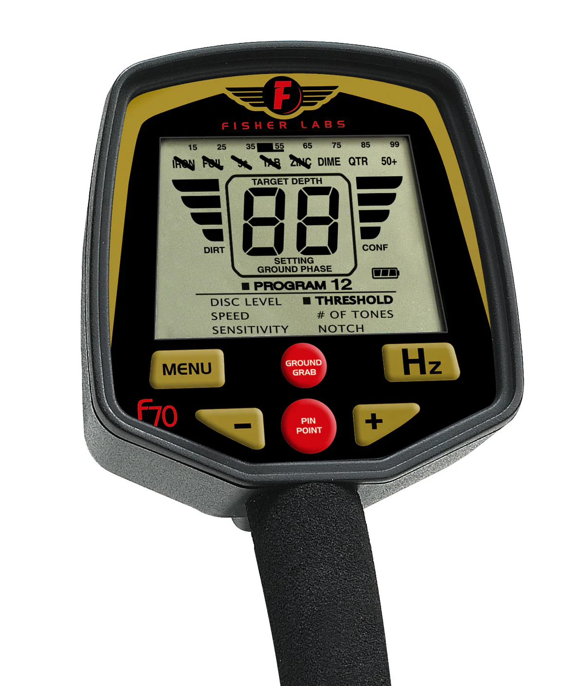 Fisher F70 Metal Detector with 5", 10" and 11" Search Coil Combo Kit - Image 3