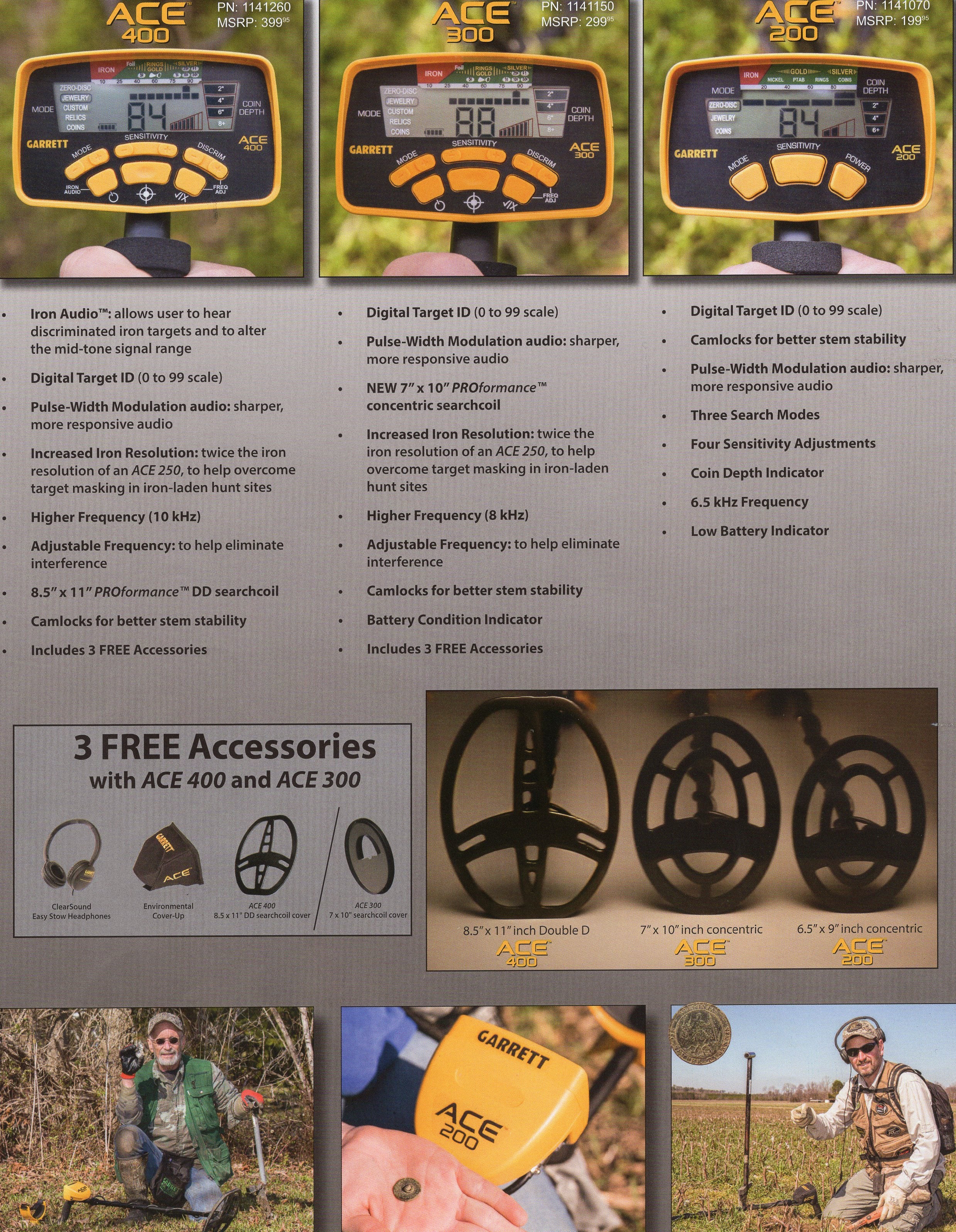 Garrett Ace 400 Metal Detector with 8.5 x 11" DD Waterproof Coil - Image 7