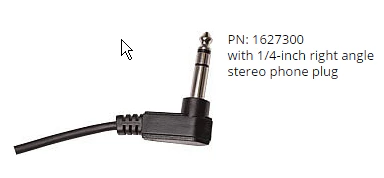Garrett MS-2 Headphones with 1/4" right angle stereo plug - Image 4