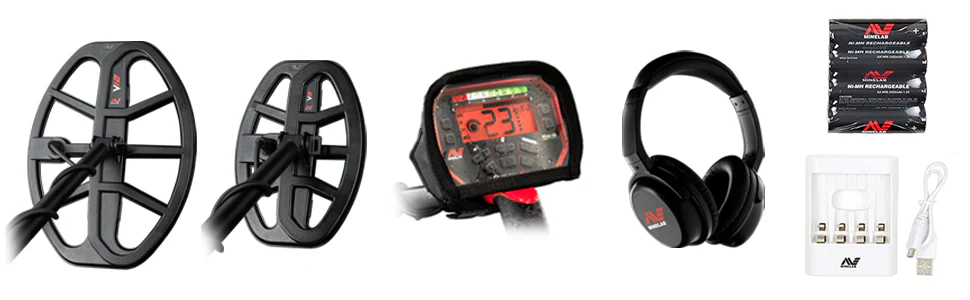 Minelab Vanquish 540 Multi-Frequency Pinpointing Metal Detector PRO PACK with Iron Bias & V12 12"x9" Double-D Waterproof Coil - Image 3