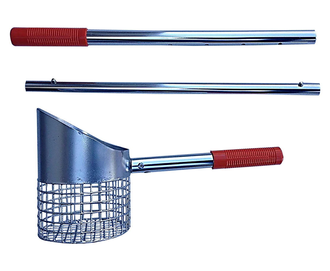 Pro Series Four Position Aluminum Beach Scoop with 5" Mesh Bucket Extends to 40" - Image 3