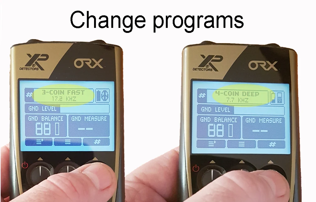 XP ORX Wireless Metal Detector with Back-lit Display + FX-02 Wired Backphone Headphones + 11" X35 Search Coil - Image 8